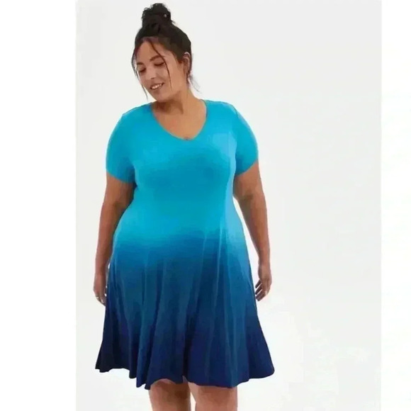 Torrid super soft knit dress ombré - Picture 1 of 7